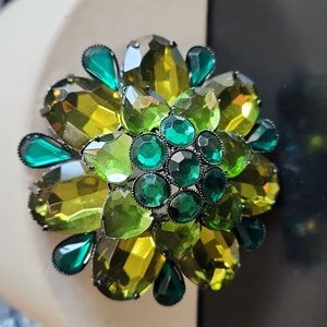 Large Fashion multi Green brooch